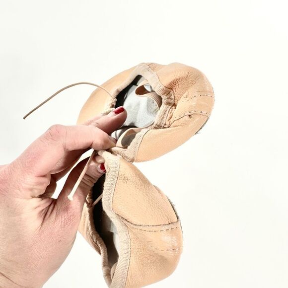 Stella Pink leather ballet slippers 12 - Picture 5 of 7